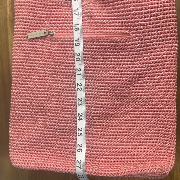 The Sak y2k Pink crochet bag shoulder bag fisherman boho beach knit - Picture 13 of 15